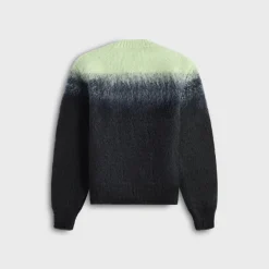 Mohair Jacquard Crewneck Sweater
