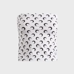 Moon Printed Jersey Tube Top