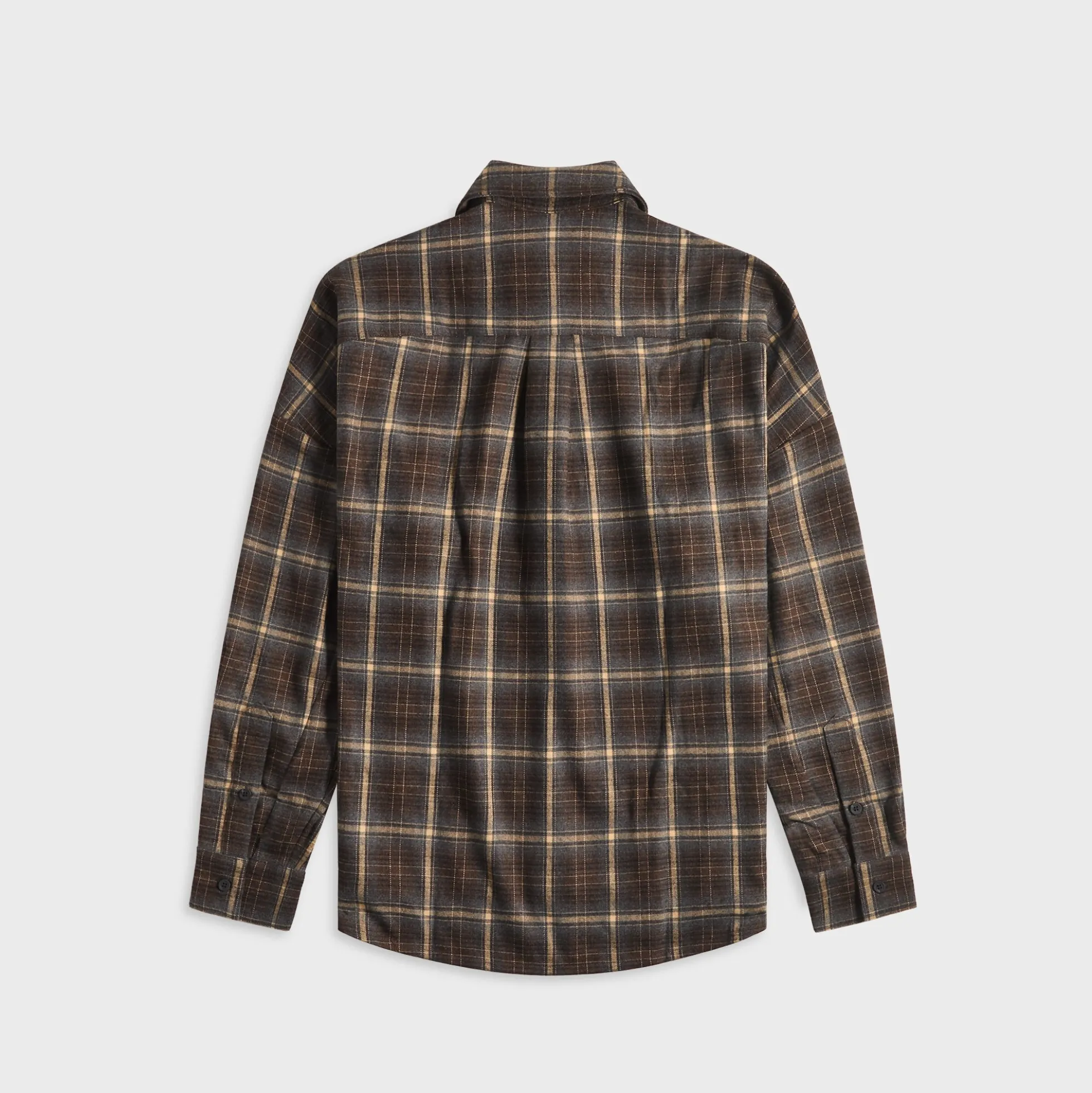 Oversized Plaid Button-Down Shirt