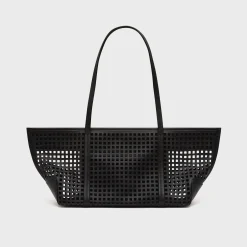 Perforated Slim Bateau Tote Bag