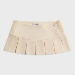 Pleated Micro Mini Skirt