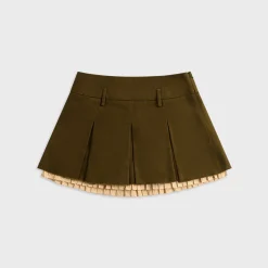 Pleated Mini Skirt