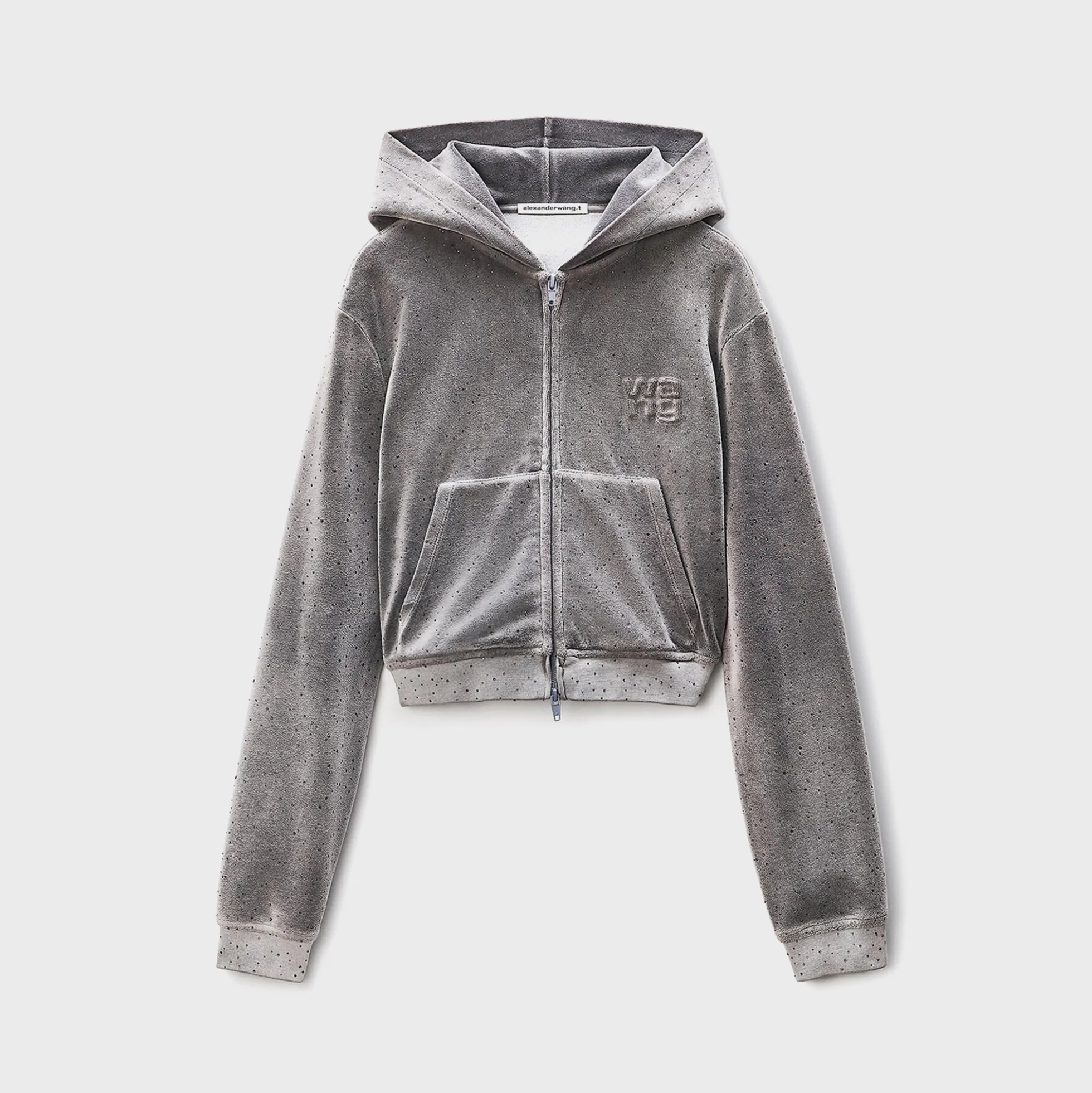 Shrunken Zip Up Hotfix Hoodie