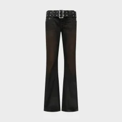 Soho Lo Belted Greased Pant