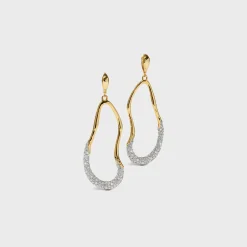 Solanales Crystal Leverback Drop Earrings