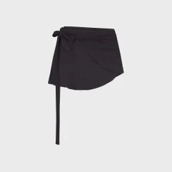 Stretch Knit Wrap Skirt