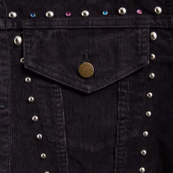 Studded 14W Corduroy Jean Jacket