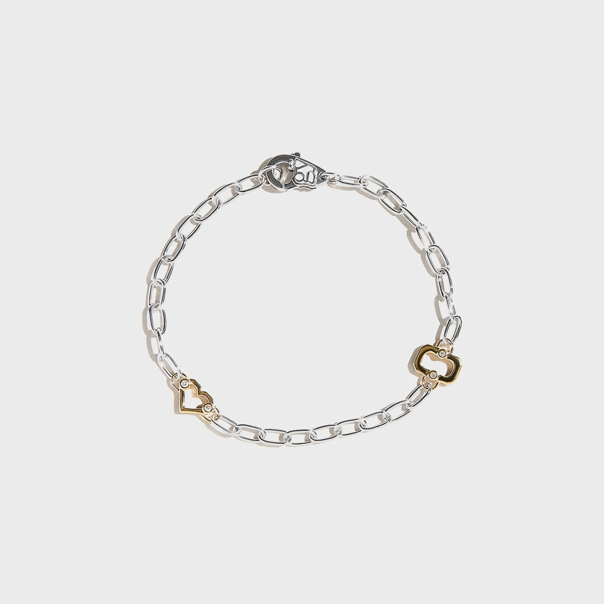 Thick Umlaut Heart Bracelet