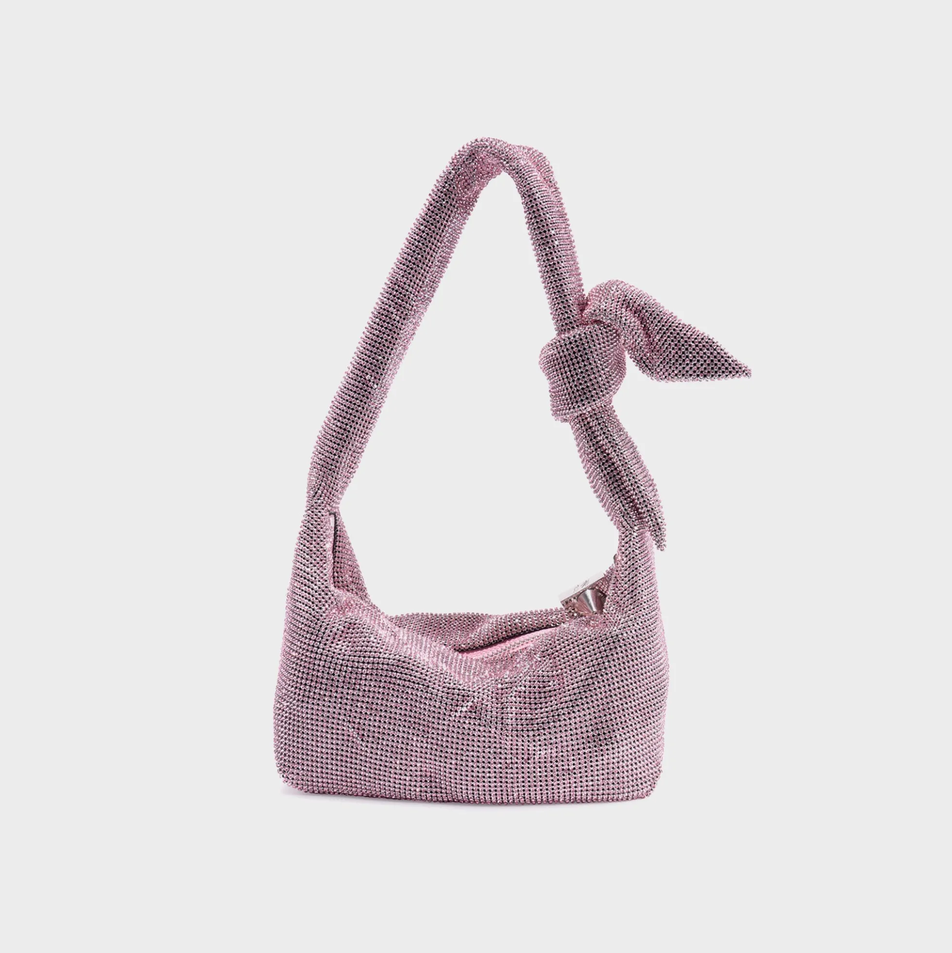 Waverly Crystal Mesh Mini Hobo Bag