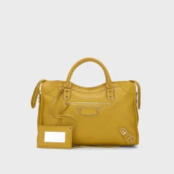 WGACA Balenciaga Chevre Metallic Edge Classic City Bag