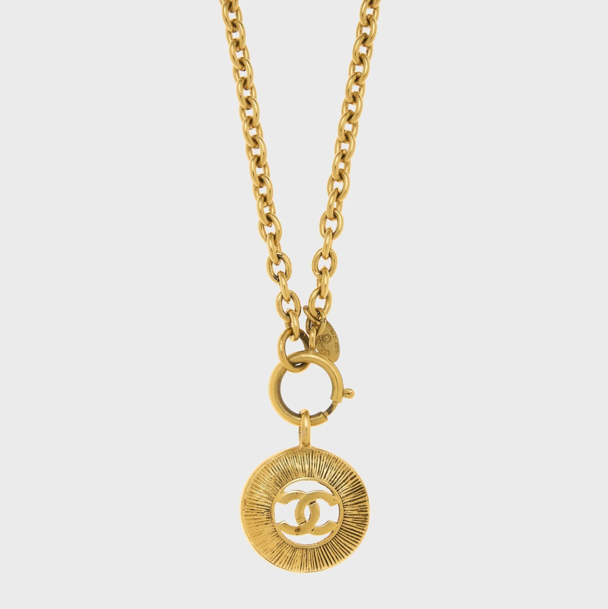 WGACA Chanel CC Sunburst Necklace