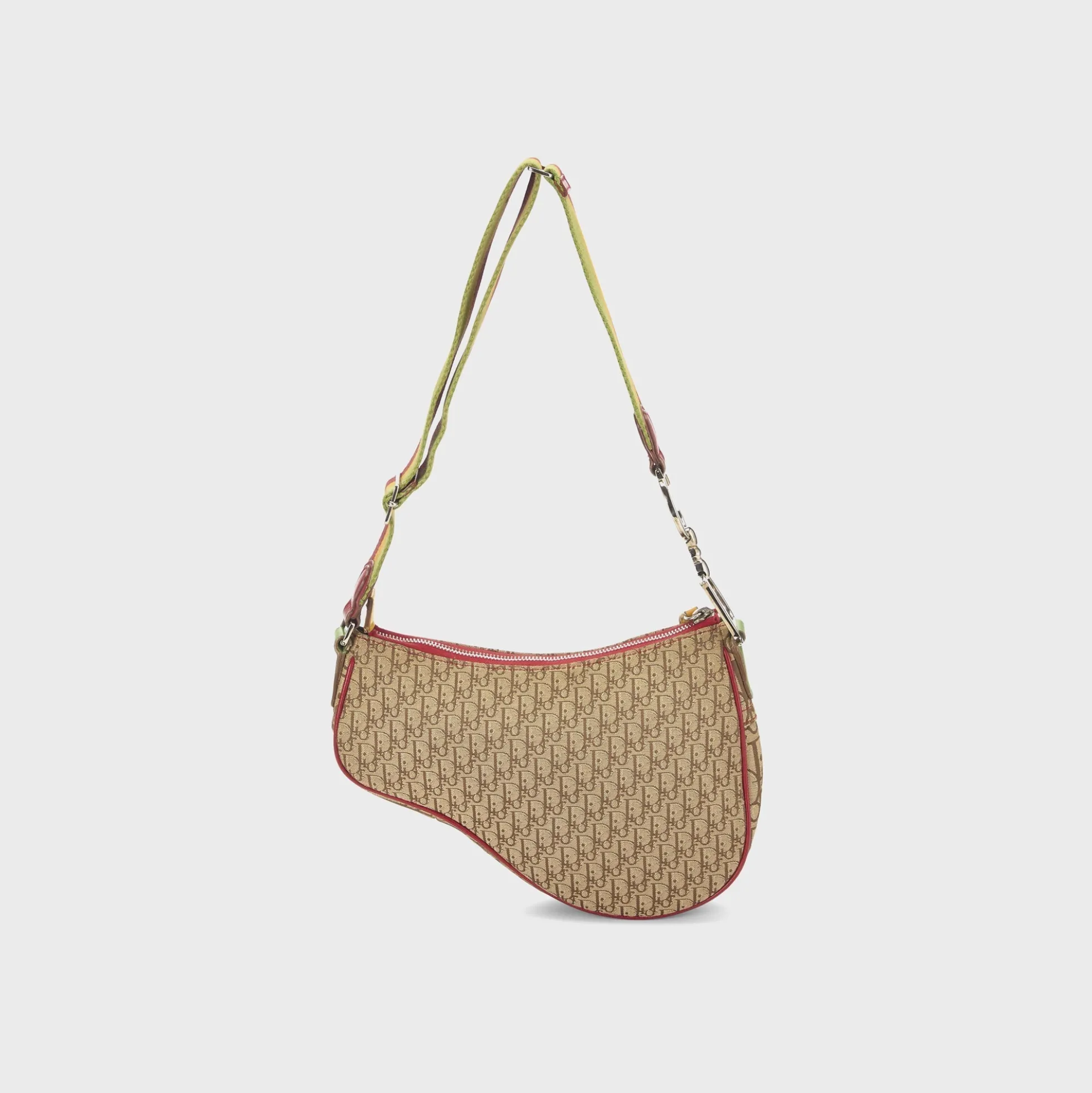 WGACA Dior Canvas Rasta Saddle Pochette