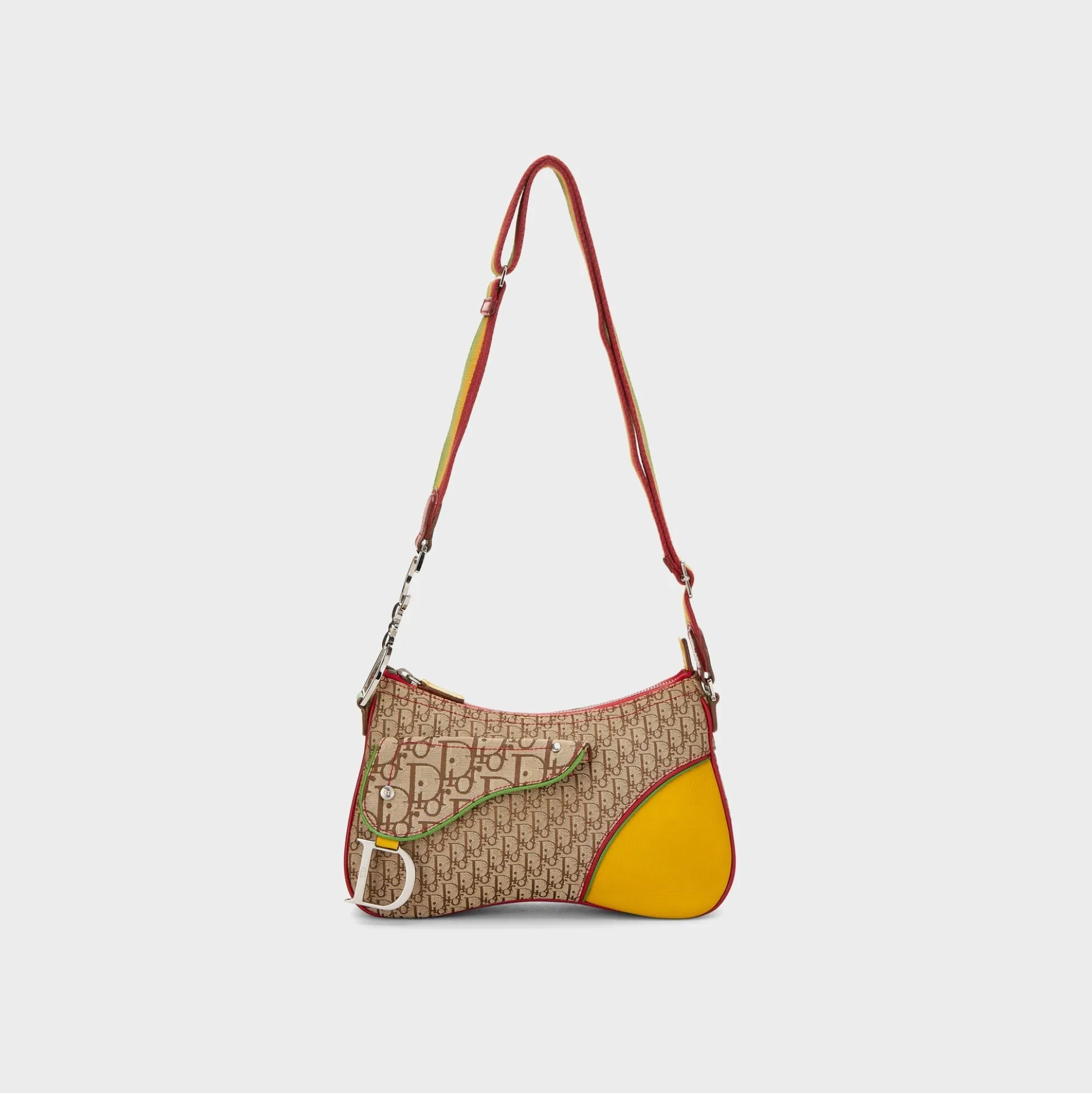 WGACA Dior Trotter Rasta Double Saddle Bag