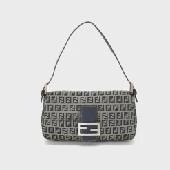 WGACA Fendi Zucchino FF Baguette Shoulder Bag