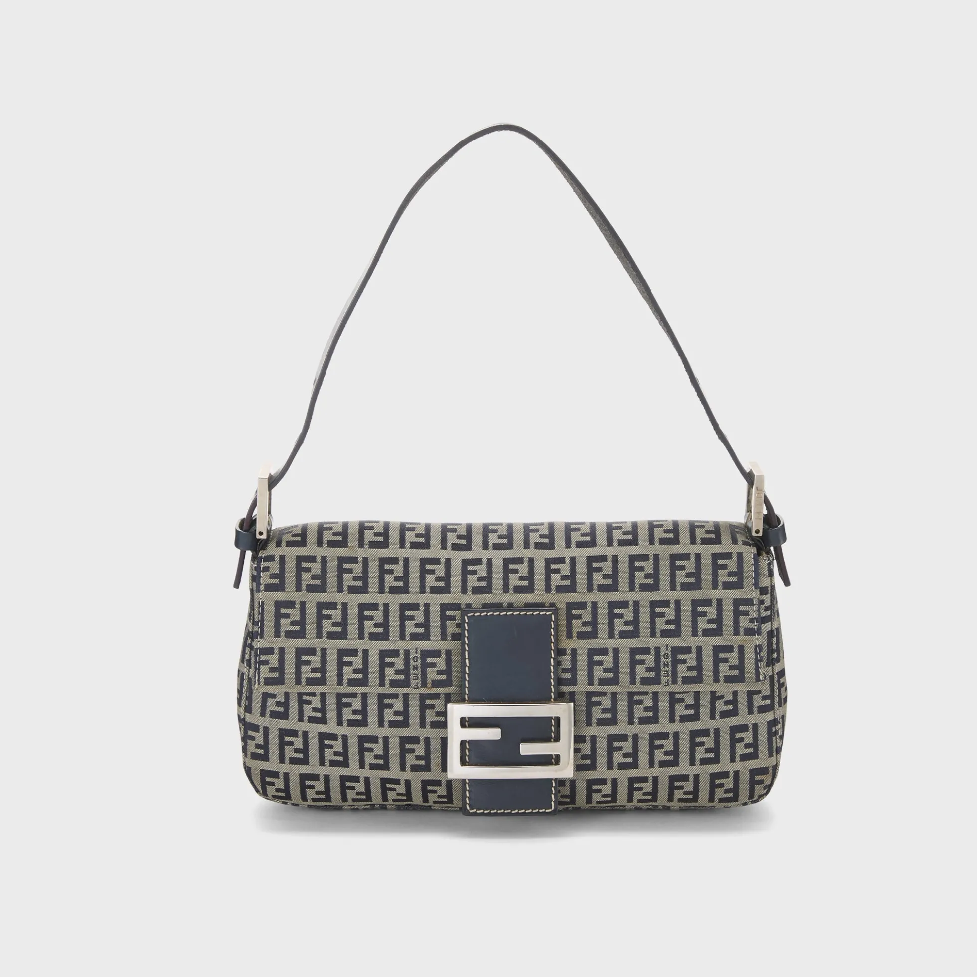 WGACA Fendi Zucchino FF Baguette Shoulder Bag