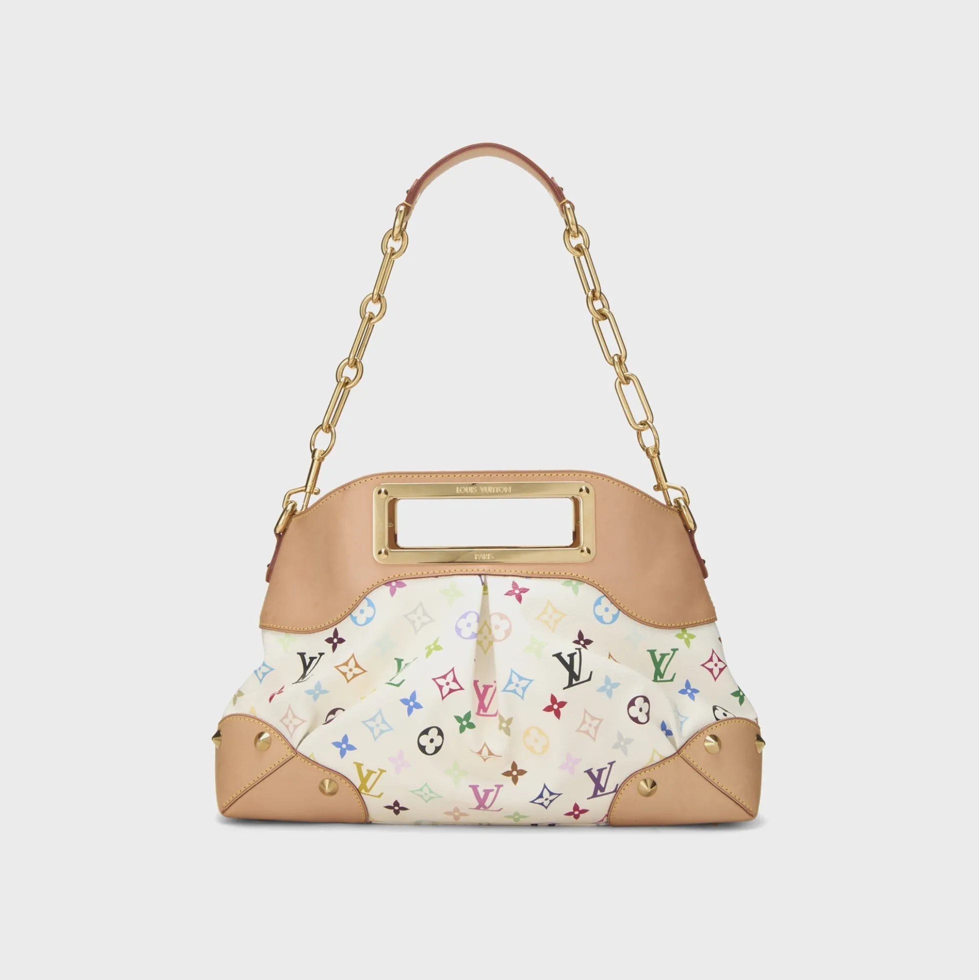 WGACA Takashi Murakami x Louis Vuitton White Monogram Multicolore Judy MM