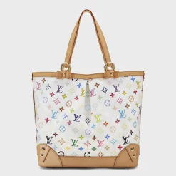 WGACA White Monogram Multicolore Sharleen MM Bag