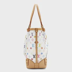 WGACA White Monogram Multicolore Sharleen MM Bag
