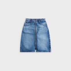 Zip Front Midi Skort